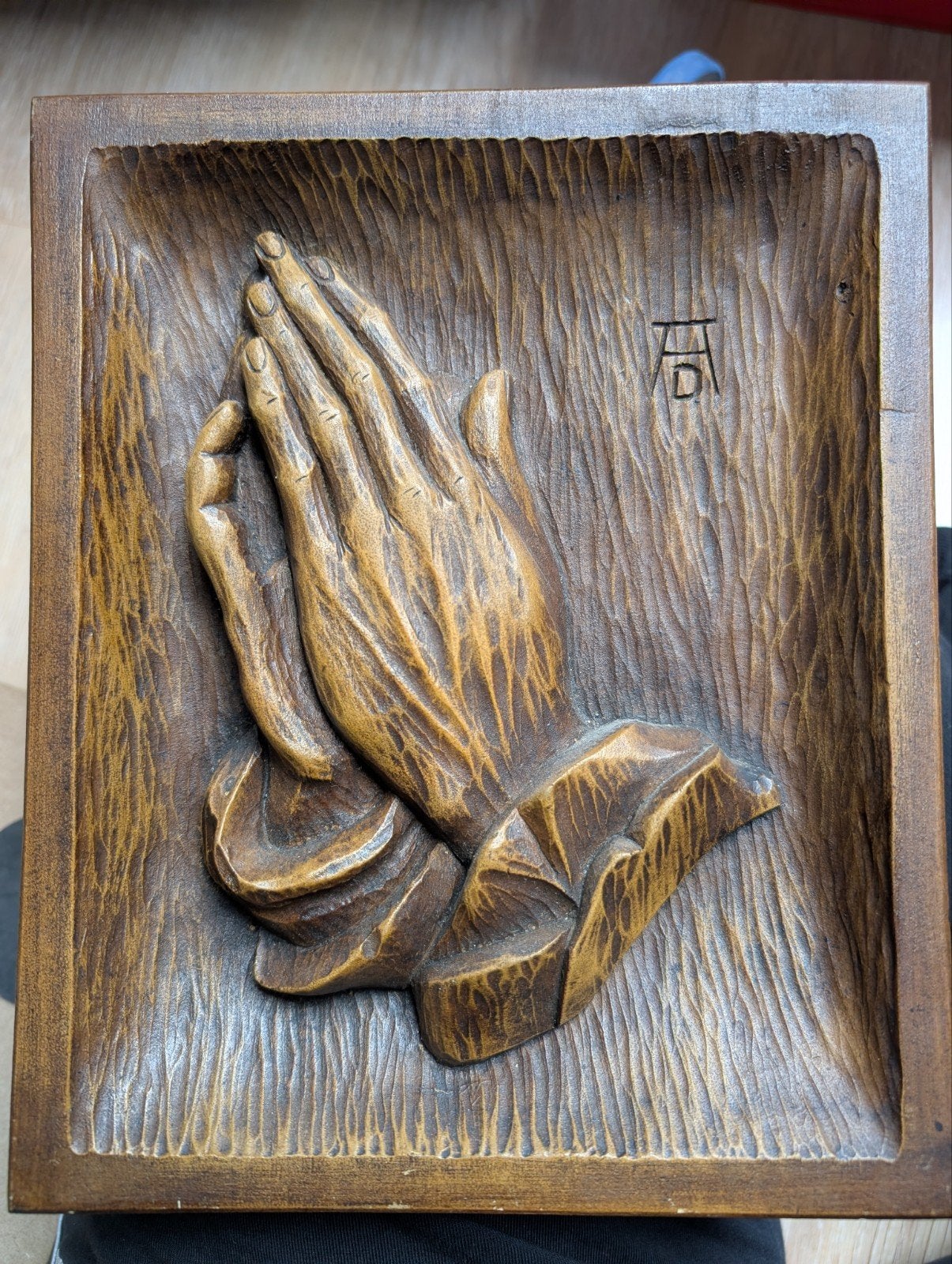 Biddende handen, Albrecht Durer, houten decoratie, Antiek en Kunst, Ophalen of Verzenden