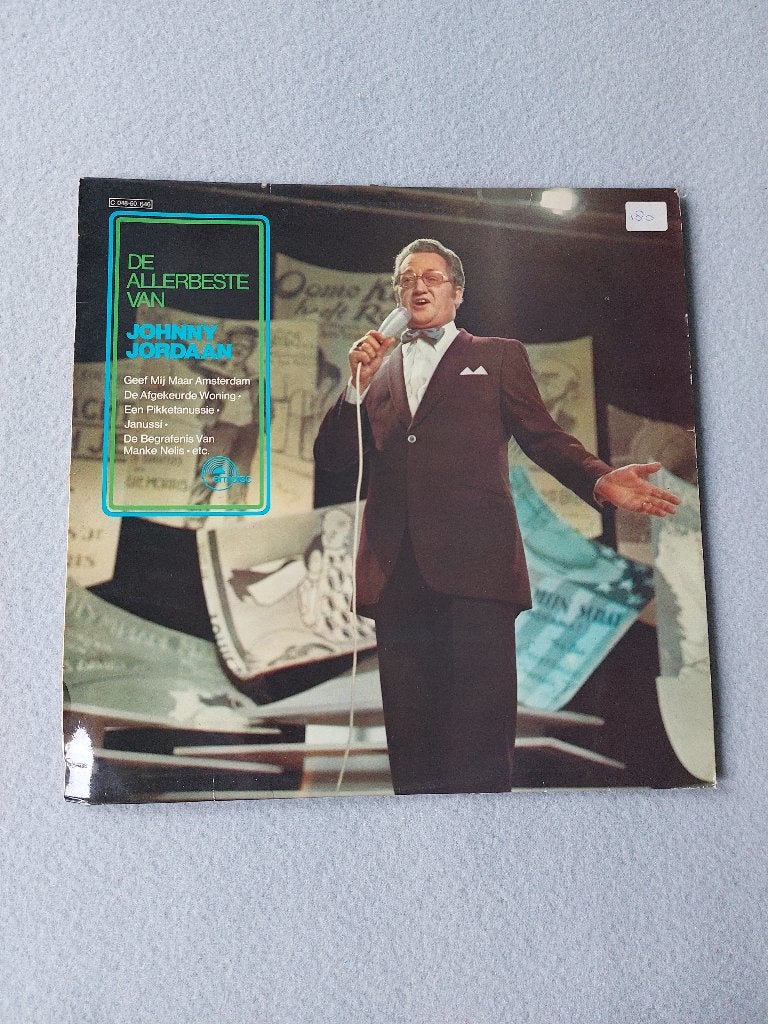 LP:  JOHNNY JORDAAN  -  De allerbeste van Johnny Jordaan, LP, Gebruikt, Levenslied of Smartlap, 12 inch