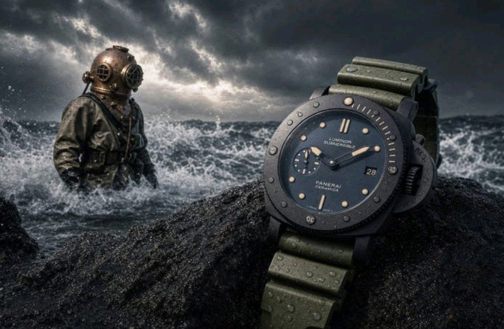 Panerai Submersible PAM00508 Ceramic, Overige merken, Overige materialen, Polshorloge, Ophalen of Verzenden