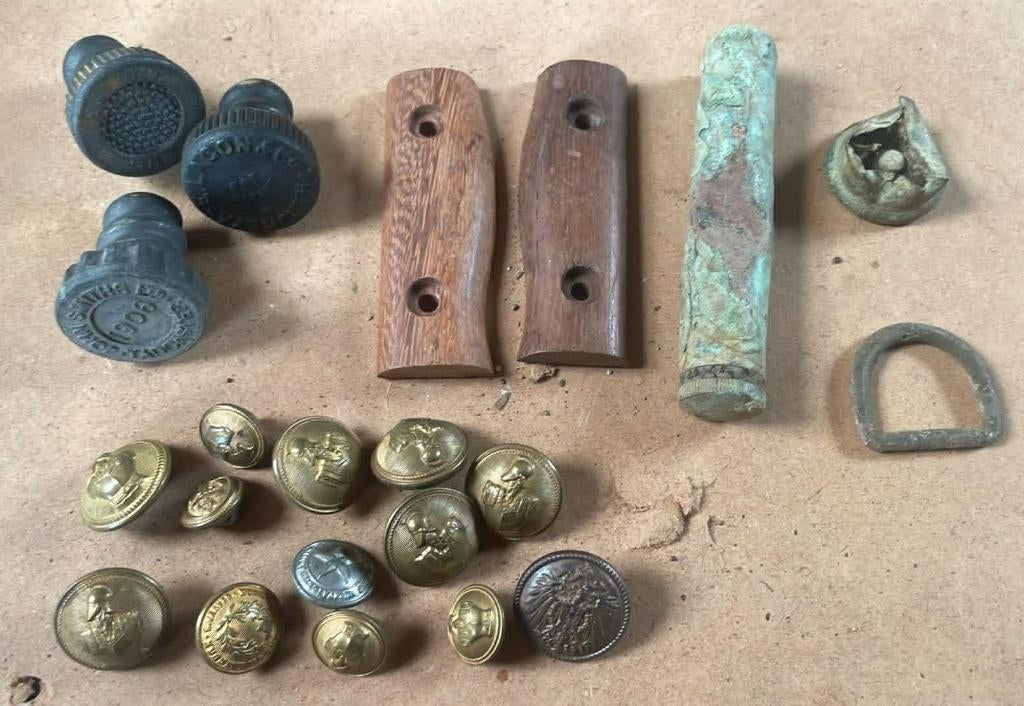WW1 diverse items, Verzamelen, Verzenden, Landmacht, Engeland, Hulzen of Bodemvondsten