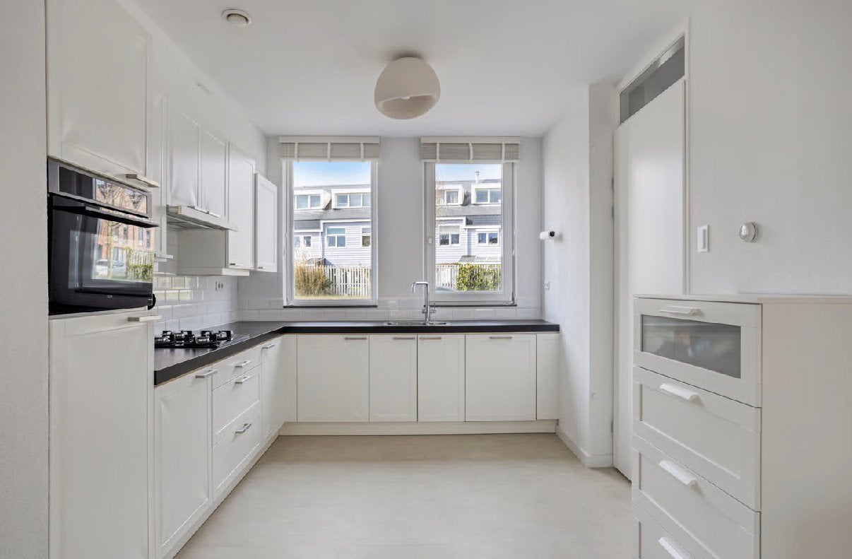 Moderne L-vormige keuken incl. inbouwapparatuur Assendelft, Ophalen of Verzenden, Gebruikt, Hoekkeuken