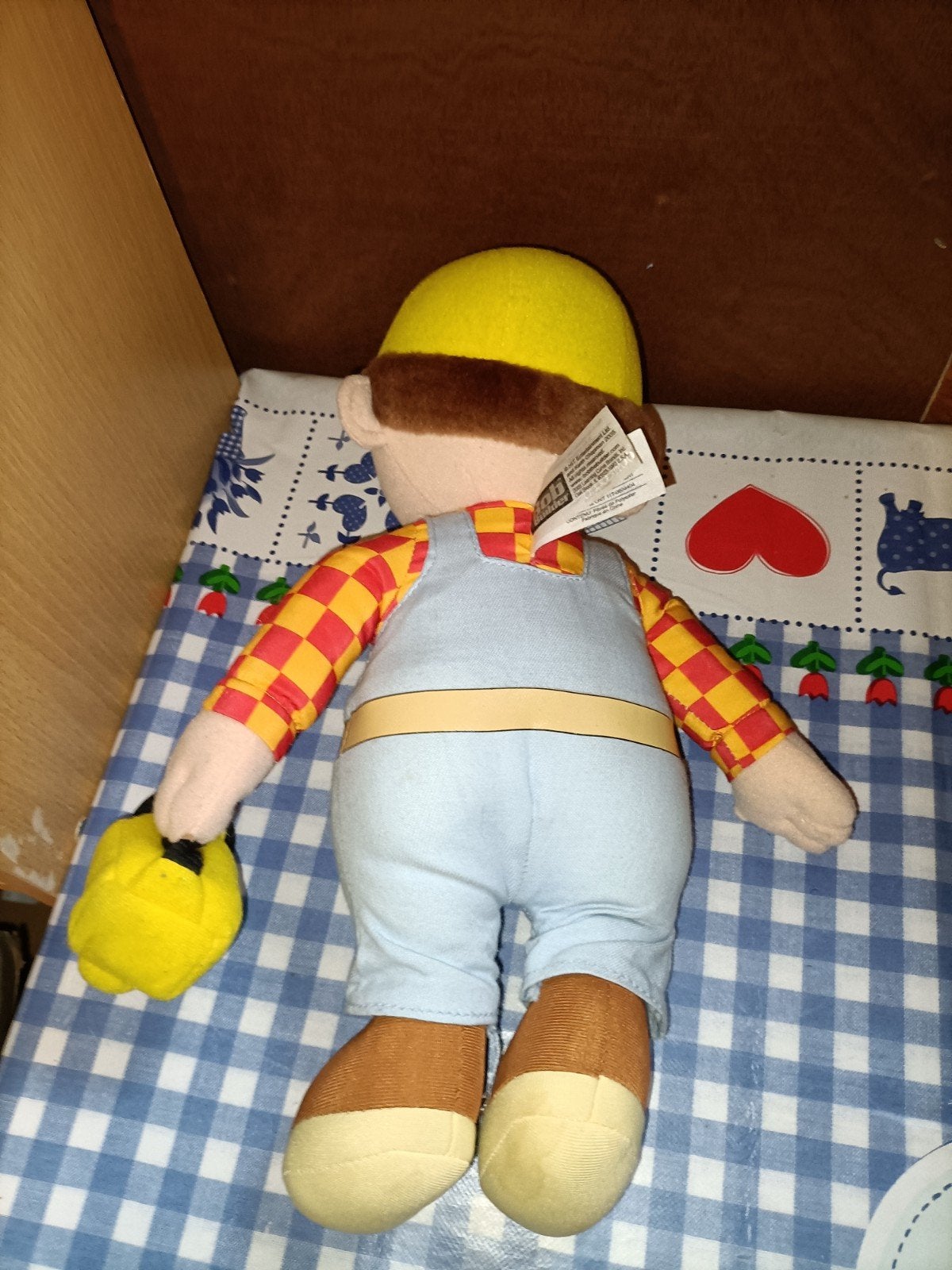 Bob de Bouwer knuffel met zaklamp 33 cm groot, Ophalen of Verzenden, Zo goed als nieuw, Overige typen