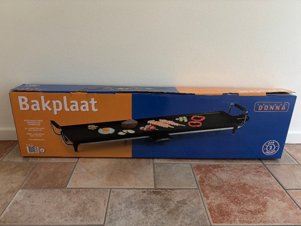 Prima Donna XXL bakplaat nieuw, Ophalen, Nieuw, Tafelgrill