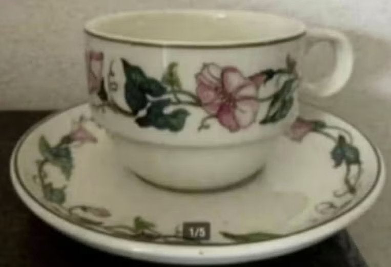 2x kop en schotel Villeroy & Boch; koffiekopjes; onbeschadig, Huis en Inrichting, Ophalen of Verzenden, Zo goed als nieuw, Overige stijlen