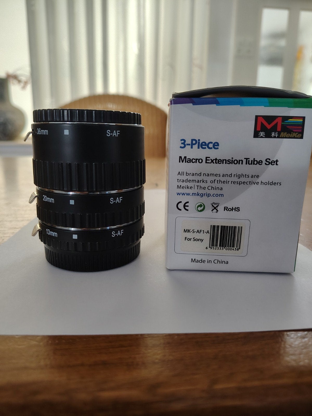 Meike Macro Extension Tube Set voor Sony A-mount, Overige merken, Autofocus, Ophalen of Verzenden, Zo goed als nieuw