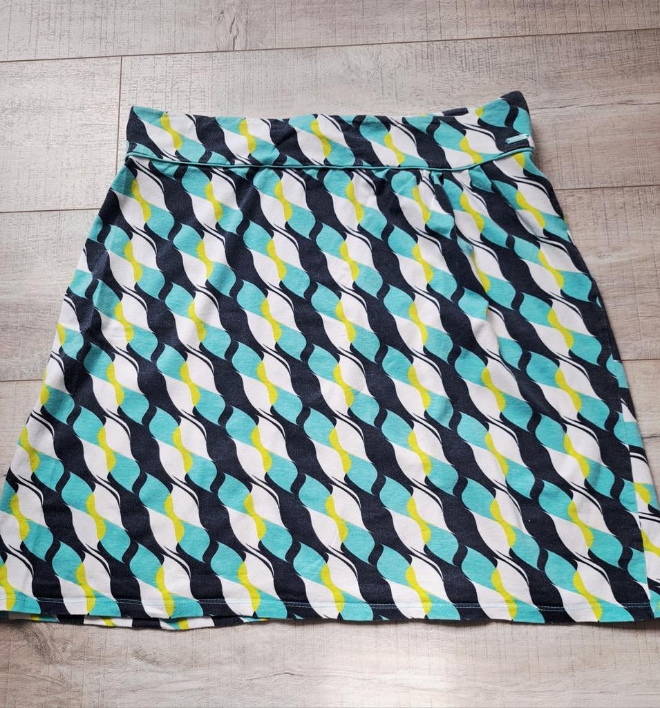Mooi rok zomerrok Tom Tailor turquoise wit geel A lijn Xl, Ophalen of Verzenden, Maat 42/44 (L), Geel