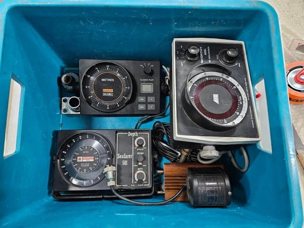 Kratje oude scheepselectronica seafarer seaworthy incastec, Diverse fabrikanten, Gebruikt, Overige typen, Onbekend