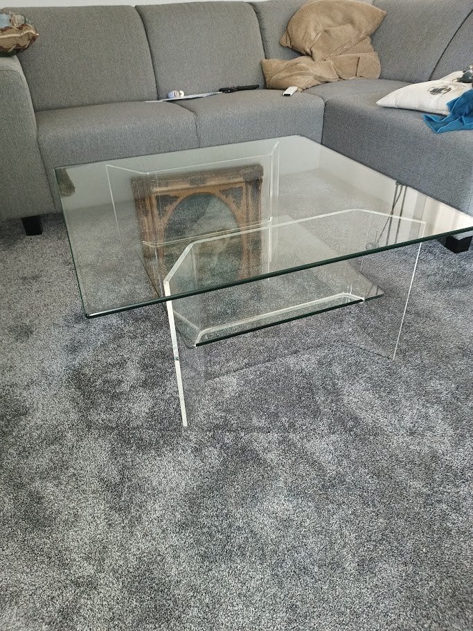 Salontafel Glas en Perspex, Ophalen, 50 tot 100 cm, 50 tot 100 cm, Mini