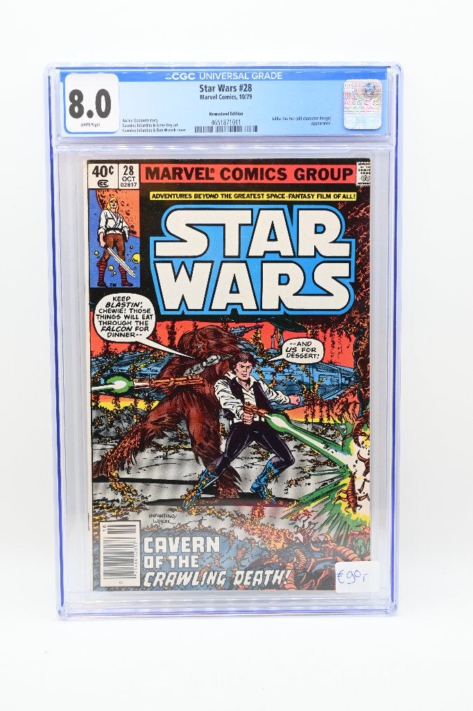 Star Wars #28 Marvel Comics 1979 CGC 8.0, Boeken, Eén comic, Amerika, Ophalen of Verzenden, Zo goed als nieuw