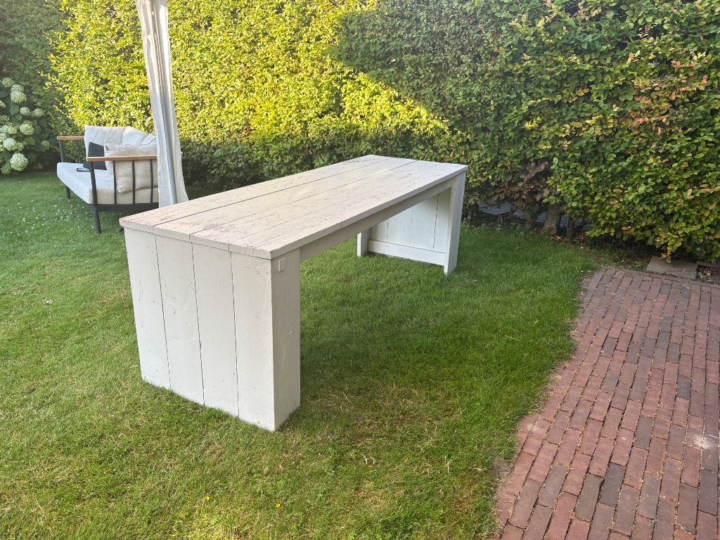 Tuintafel, Ophalen, Gebruikt, Rechthoekig, Hout