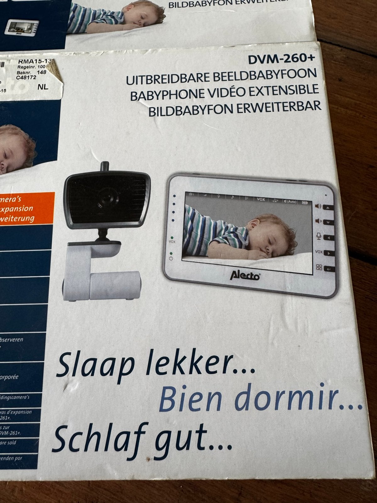 Alecto DVM-260+ Uitbreidbare Beeldbabyfoon, Ophalen of Verzenden, Gebruikt, 100 tot 250 meter, Camera