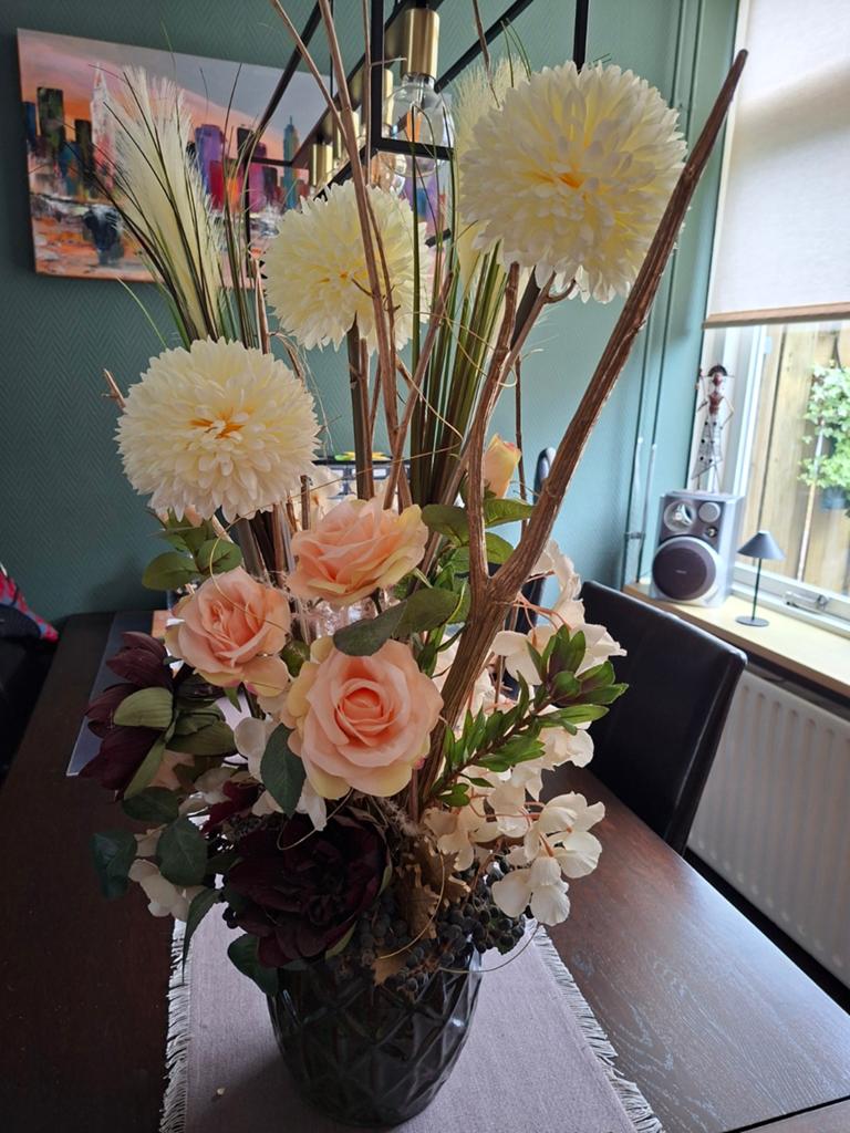 Kunstbloemen, Ophalen