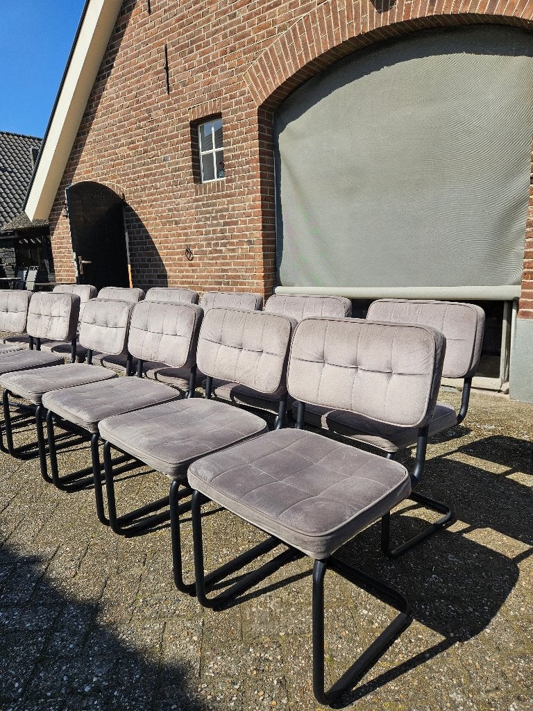 Eetkamerstoelen, Huis en Inrichting, Stoelen, Gebruikt, Vijf, Zes of meer stoelen, Grijs, Ophalen