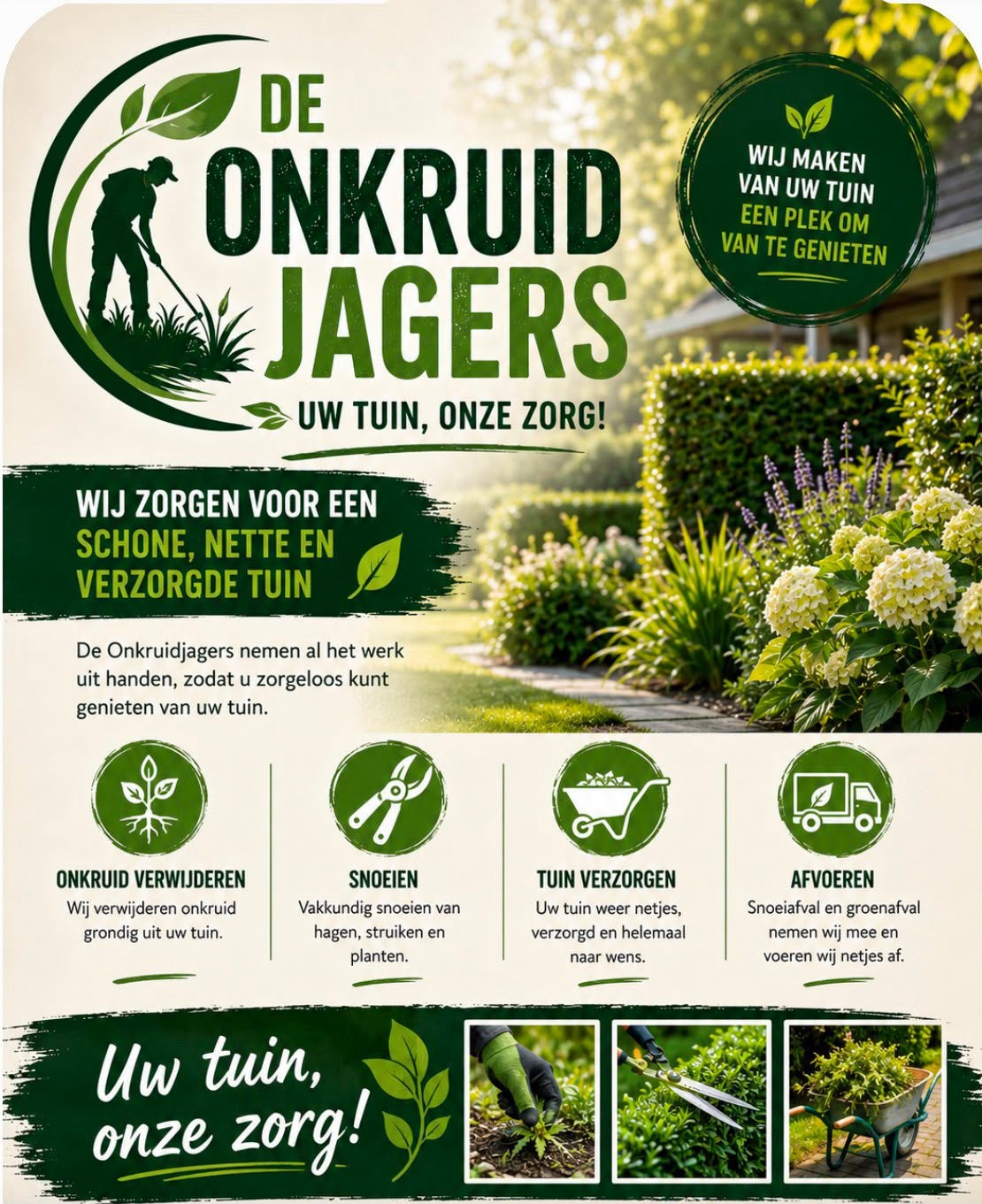 Tuinmannen gezocht? Zoek niet verder hier stef de tuinman, Ophalen, Volle zon
