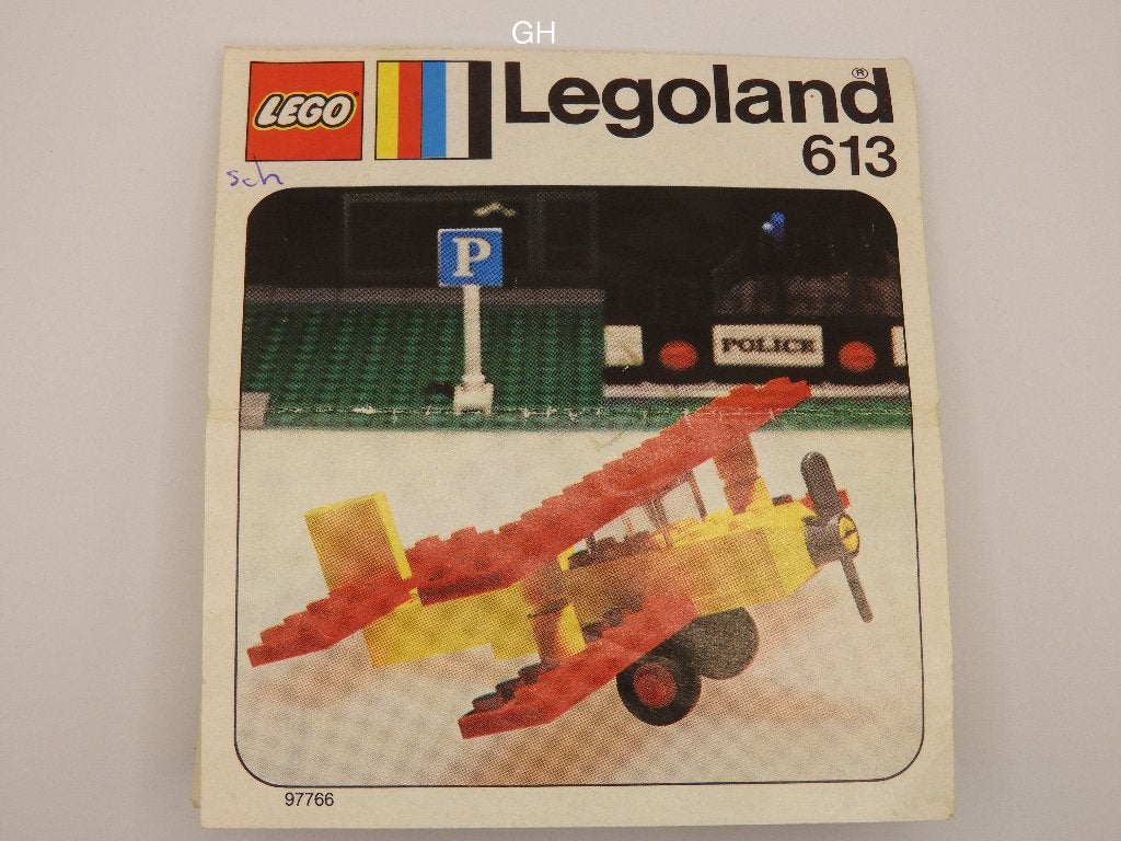 Lego 613 Vintage Biplane, Gebruikt, Lego, Inclusief instructies, Ophalen of Verzenden