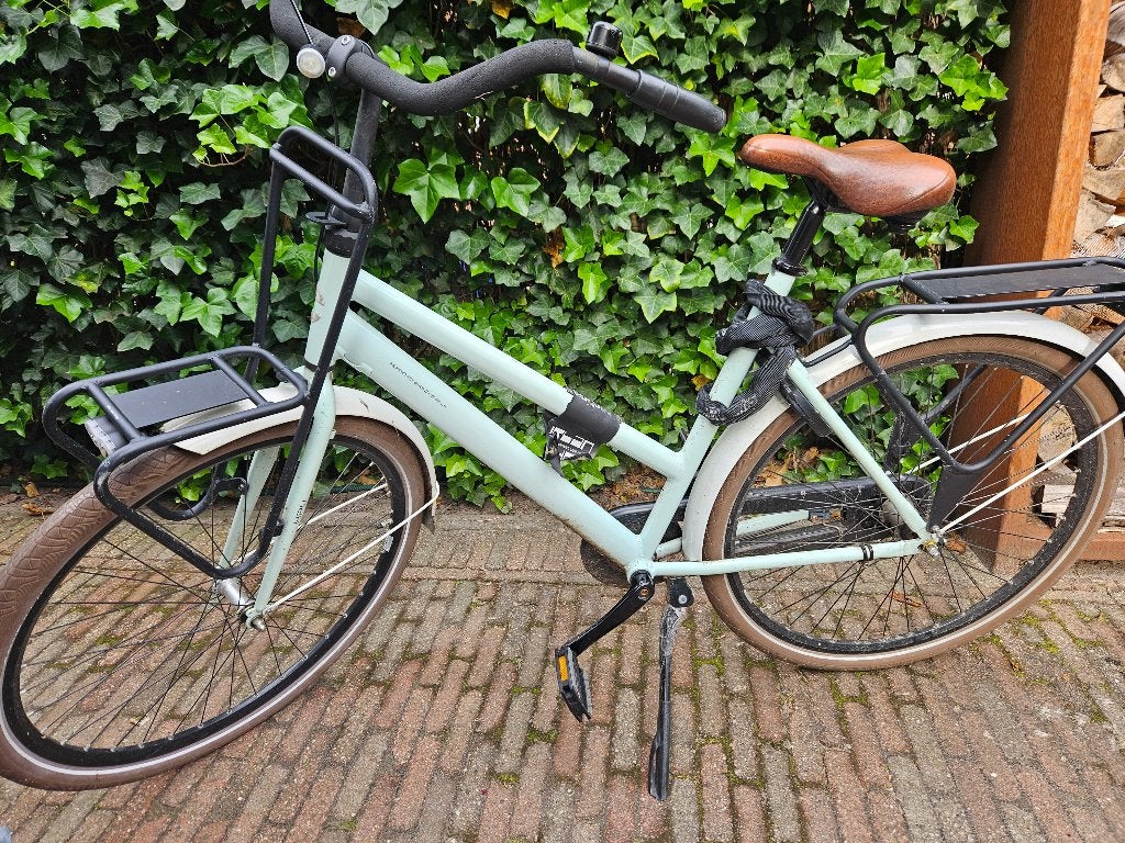 Cortina damesfiets mintblauw/creme, Terugtraprem, Versnellingen, Ophalen, Overige merken
