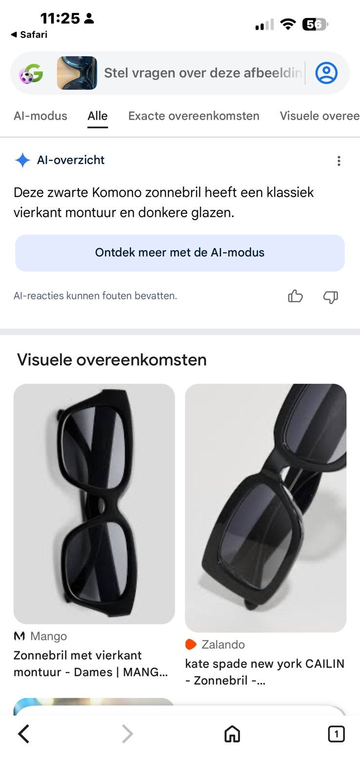 Zonnebril, Ophalen of Verzenden, Zo goed als nieuw, Overige merken