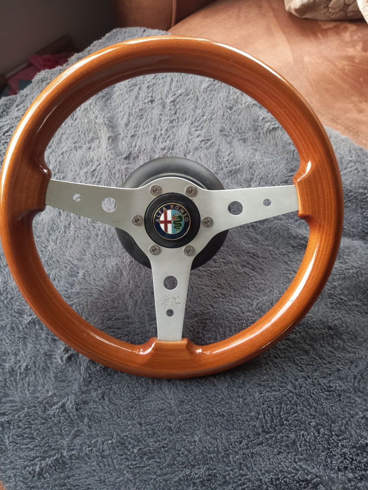 Luisi Houten Stuurwiel 34cm met Naaf voor Alfa Romeo, Ophalen of Verzenden
