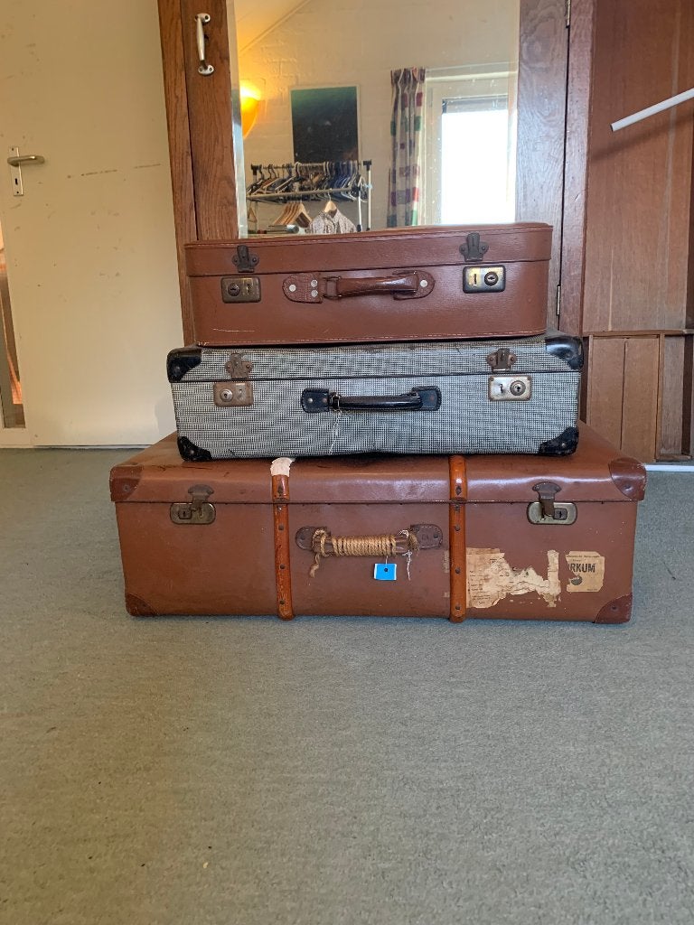 3 vintage koffers, Antiek en Kunst, Ophalen