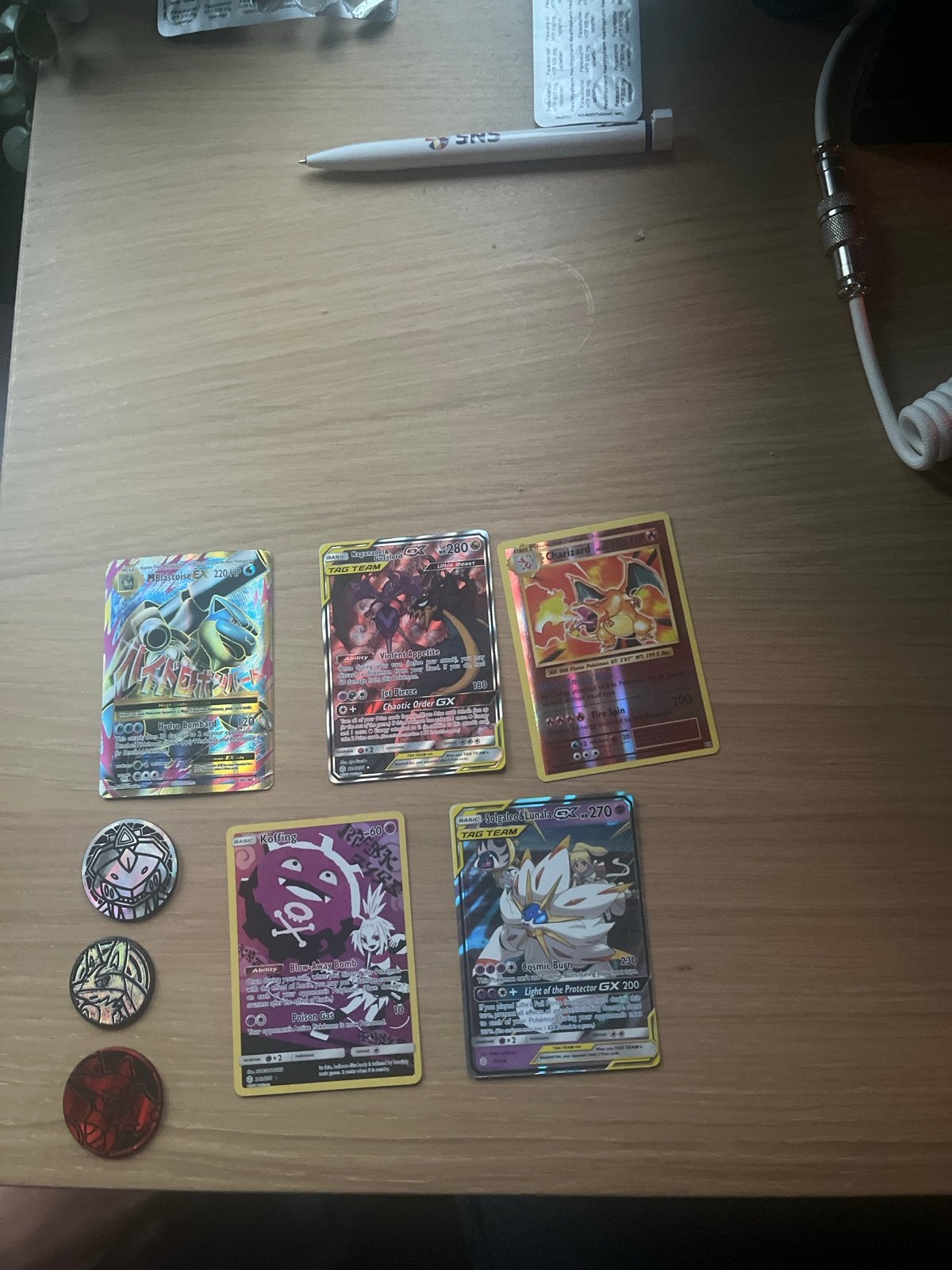 Pokémon Kaarten Collectie: GX, EX, Tag Team en Munten, Ophalen of Verzenden, Gebruikt, Meerdere kaarten
