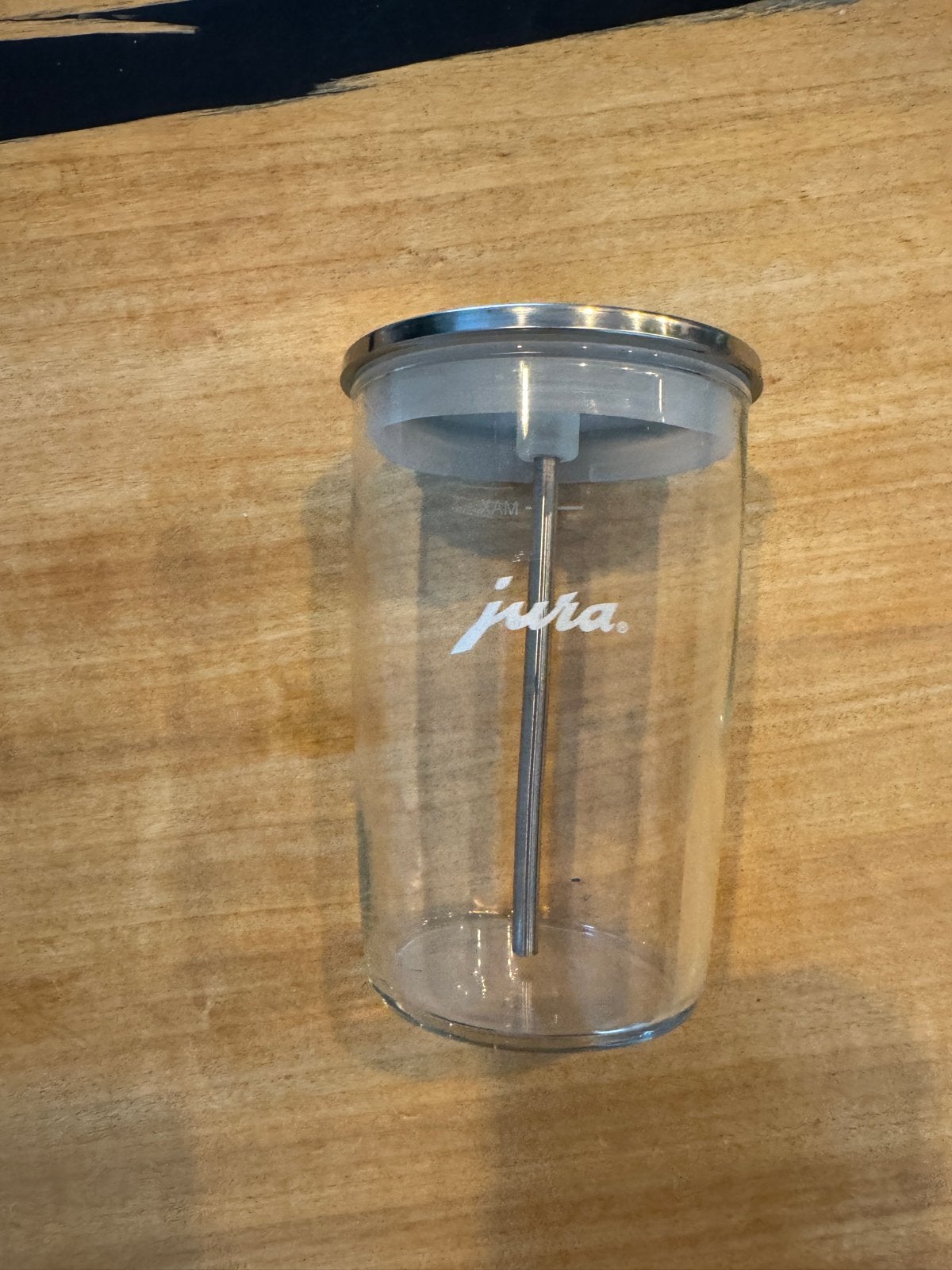 Jura Glazen Melkopschuimer / Melkkan, Witgoed en Apparatuur, Koffiezetapparaten, Ophalen, Overige modellen, Overige typen, Zo goed als nieuw