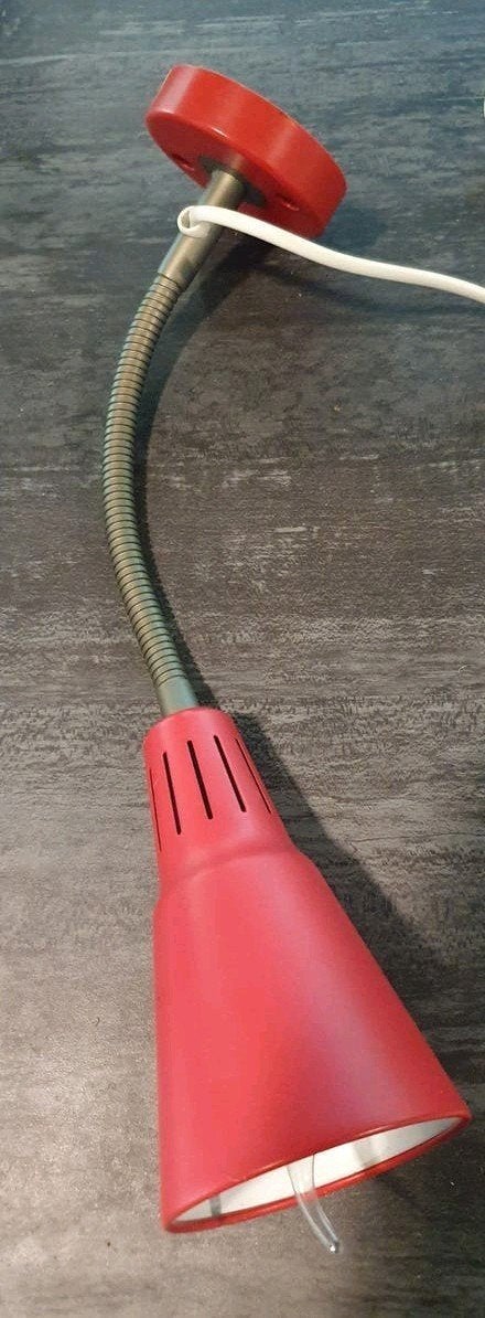 Vintage IKEA Kvart lamp - Marianne & Knut Hagberg design, Gebruikt, Rood, Vintage, Metaal