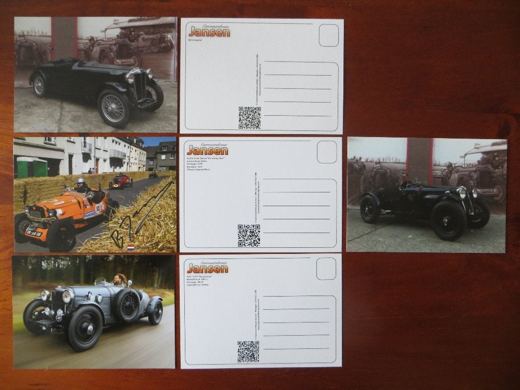 Ansichtkaarten Riley, MG, Austin, Alvis, Boeken, Ophalen of Verzenden, Nieuw, Overige merken