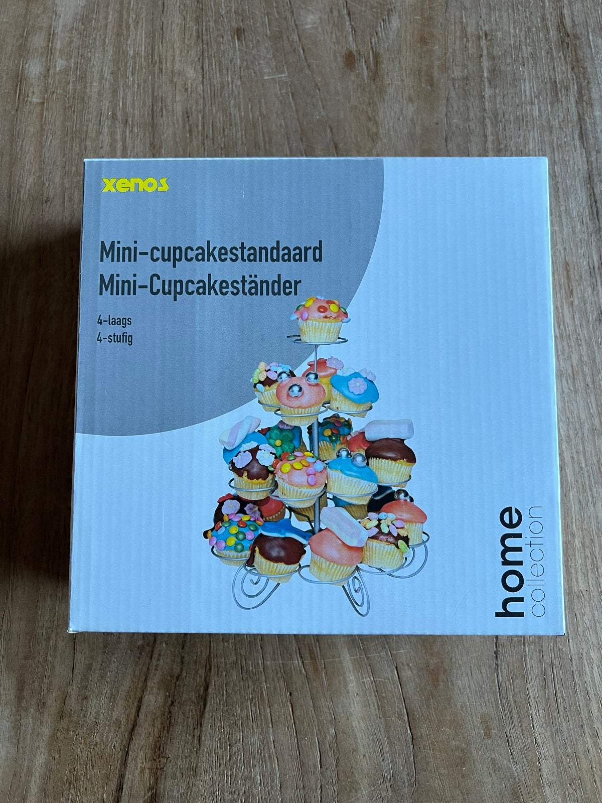 Xenos Mini-cupcakestandaard 4-laags, Overige typen, Ophalen of Verzenden, Metaal, Overige merken
