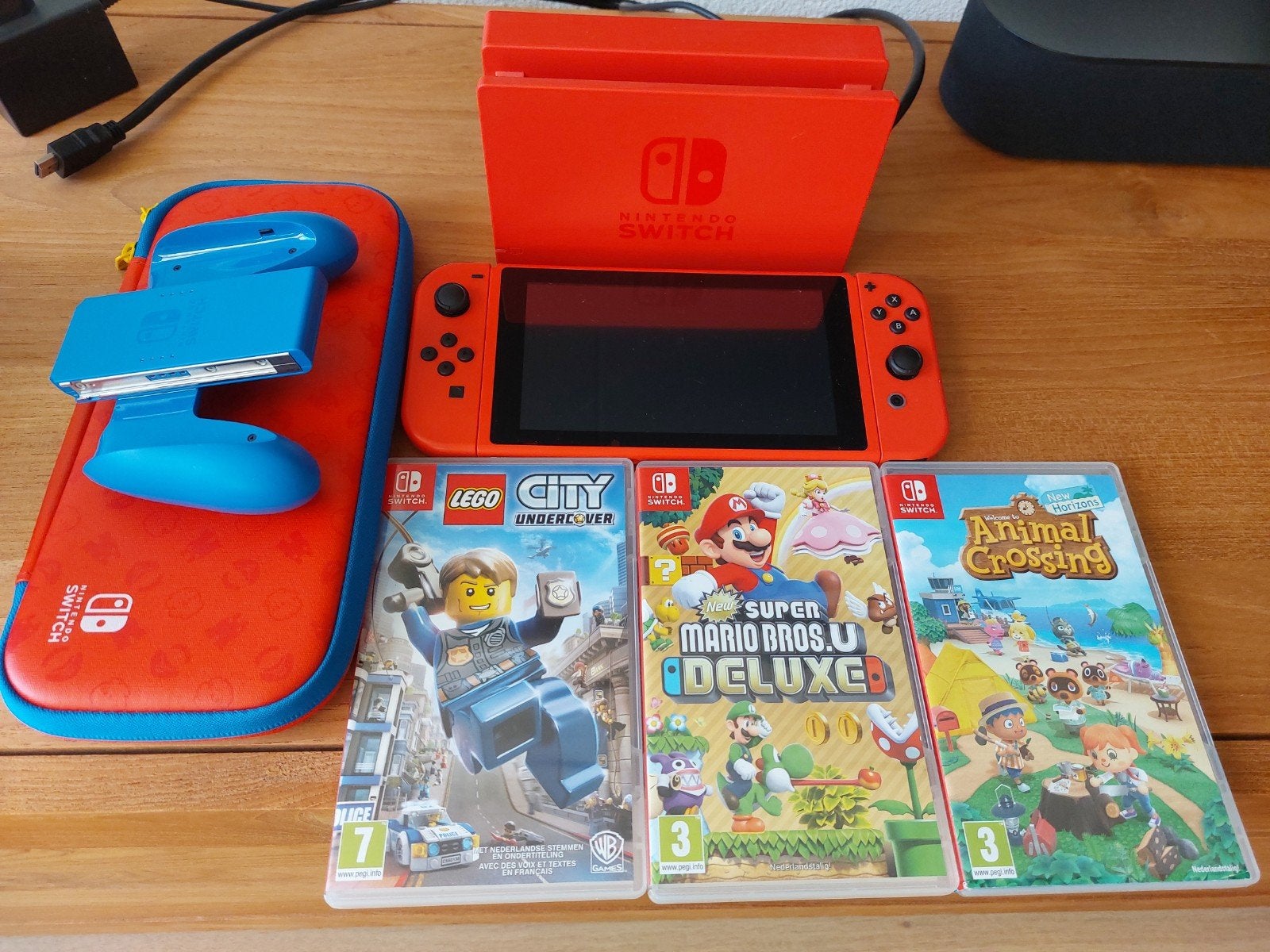 Nintendo Switch met drie games. Nieuwstaat., Spelcomputers en Games, Ophalen of Verzenden, Zo goed als nieuw, Switch Original