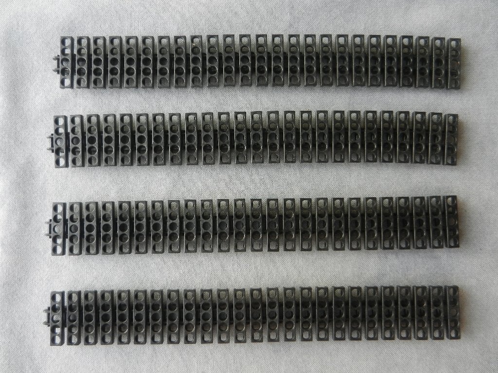 Lego Technic ketting met brede schakels (100 stuks), Ophalen of Verzenden, Gebruikt