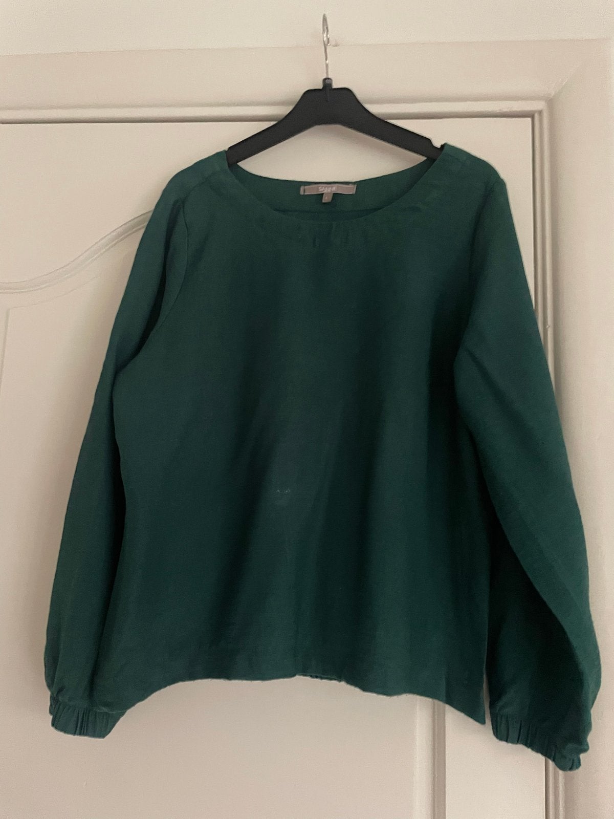 Sanne blouse in mooie groene kleur - Maat L, Ophalen of Verzenden, Gedragen, Maat 42/44 (L), Groen
