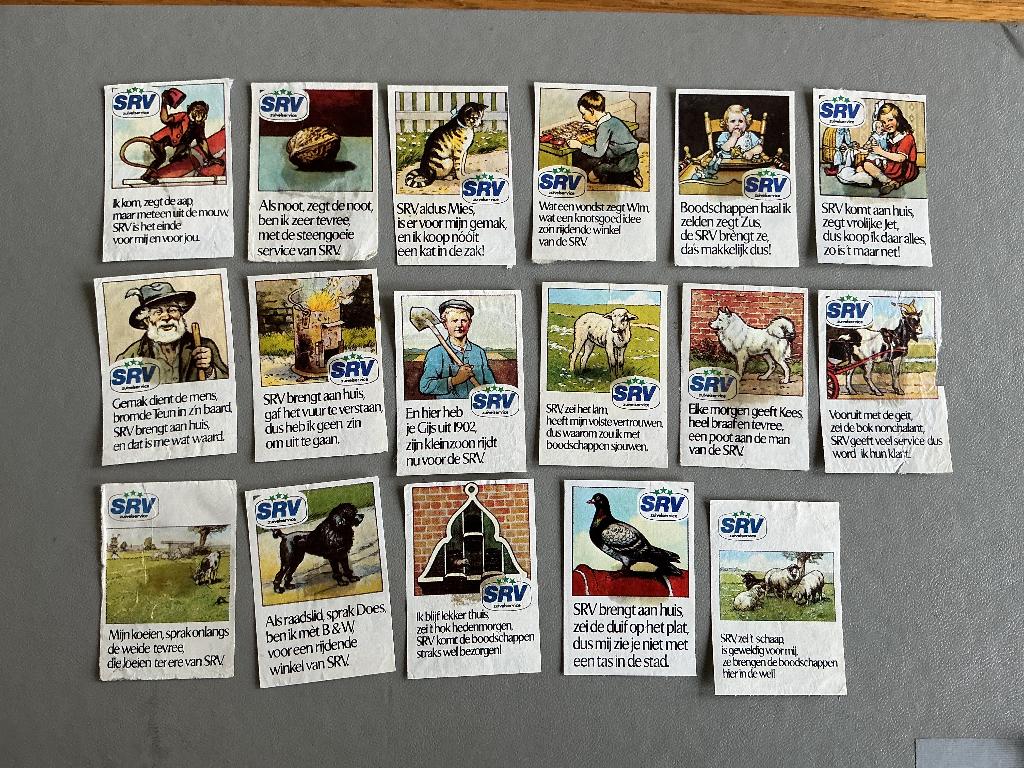 Aap noot Mies op SRV zegels, Verzenden, Gebruikt