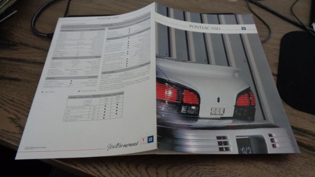 Folder USA model PONTIAC  SSEi, Verzenden, Nieuw, Overige merken