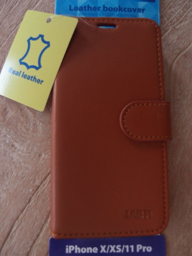 Leren lederen telefoon flipcover hoes iPhone X / XS / 11 Pro, IPhone X, Nieuw, Ophalen of Verzenden, Leer