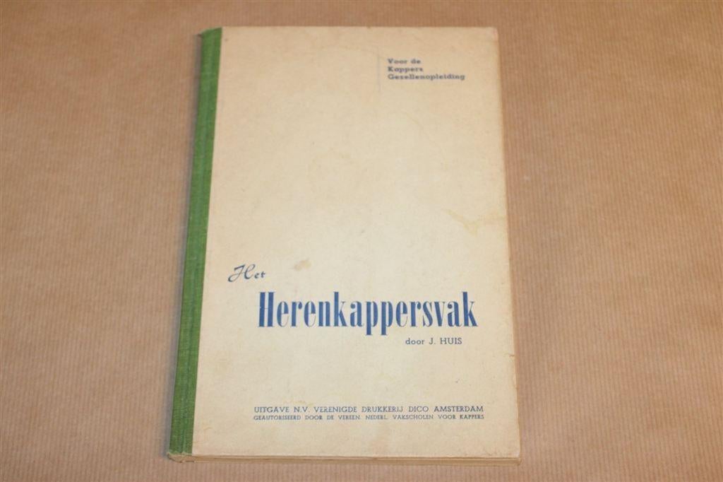 Herenkappersvak — Opleiding Kapper — Vintage Vakboek 1950, Boeken, Ophalen of Verzenden, Gelezen