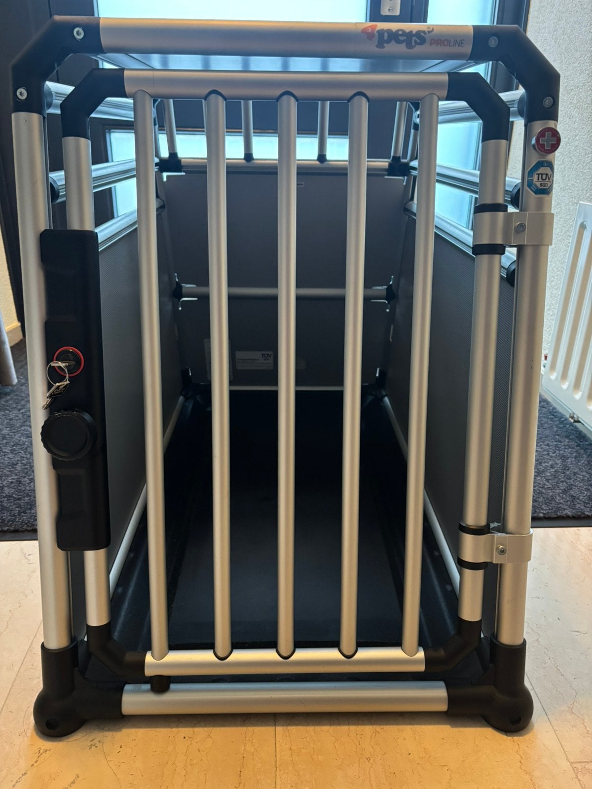 Autobench 4Pets Milan ProLine L, Dieren en Toebehoren, Ophalen, Hondenkennel, 65 tot 100 cm, Zo goed als nieuw