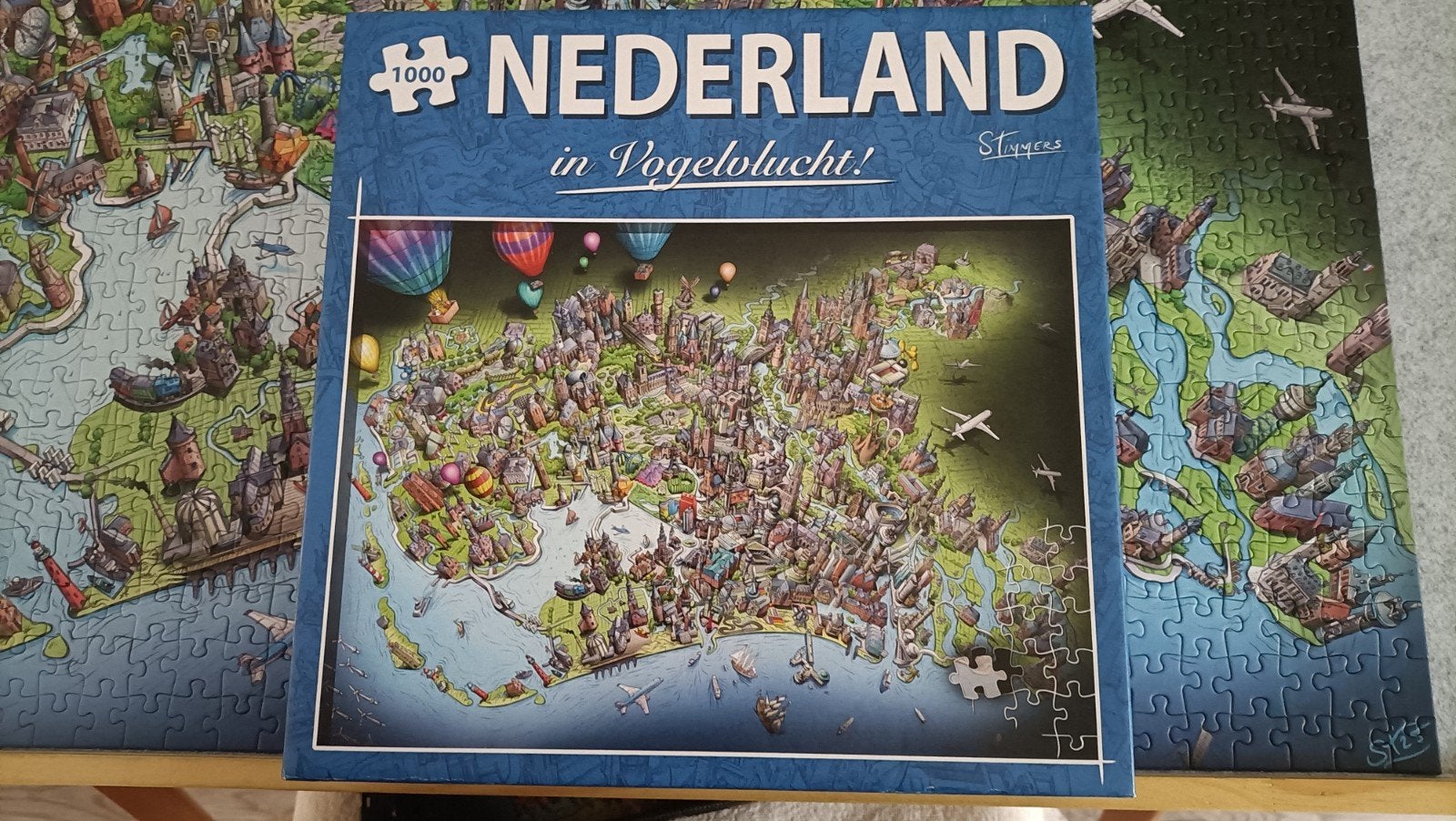 Nederland in Vogelvlucht, Hobby en Vrije tijd, Denksport en Puzzels, Ophalen of Verzenden, 500 t/m 1500 stukjes, Zo goed als nieuw
