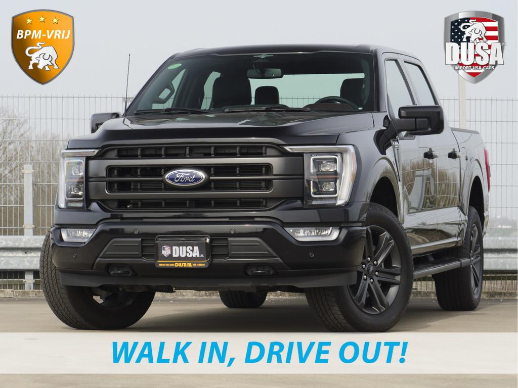 Ford USA F-150 5.0 V8 | Super Crew | Lariat FX4 | Black Edit, Auto's, Ford Usa, 5030 cc, Zwart, Leder, Bedrijf