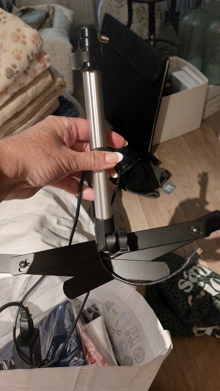 Fotobox met spotjes en standaard, Ophalen, Gebruikt, Inclusief lampen, Mini fotostudio