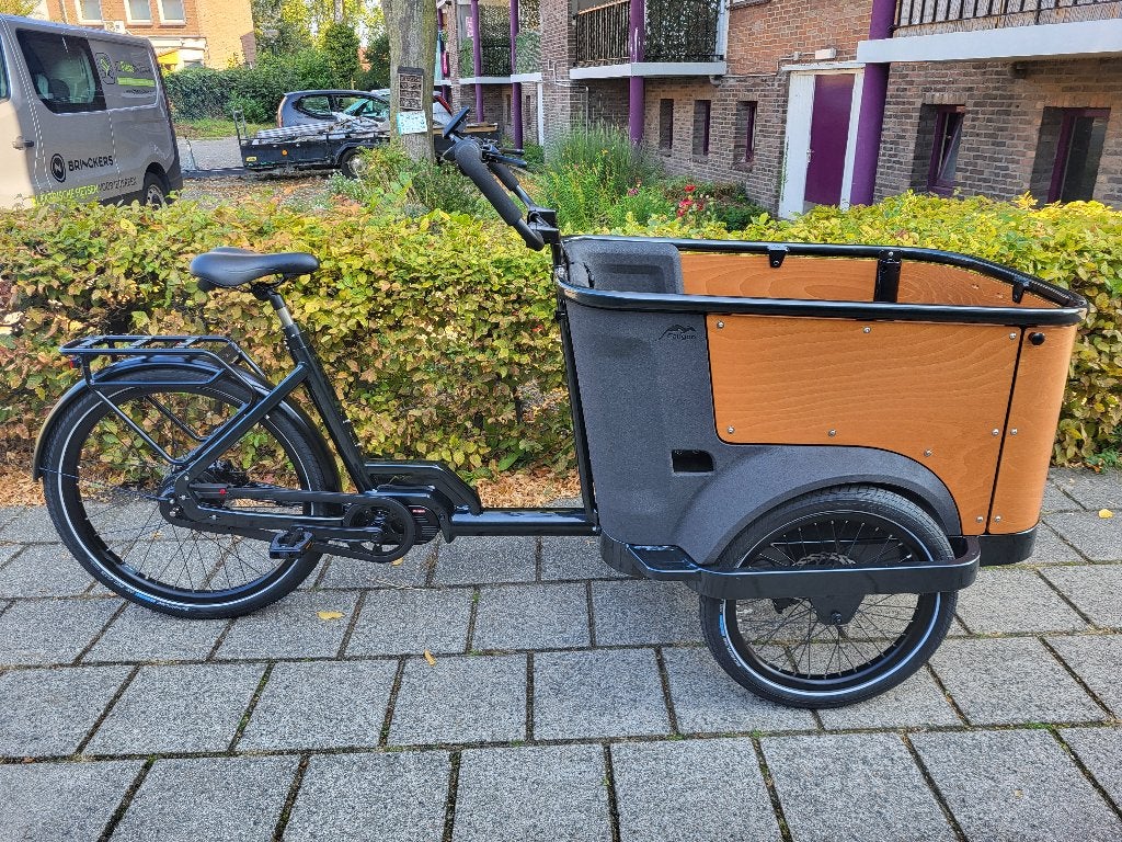 CANGOO BUCKLE UP - E-BAKFIETS, 4 kinderen of meer, Huif, Nieuw, Schijfrem