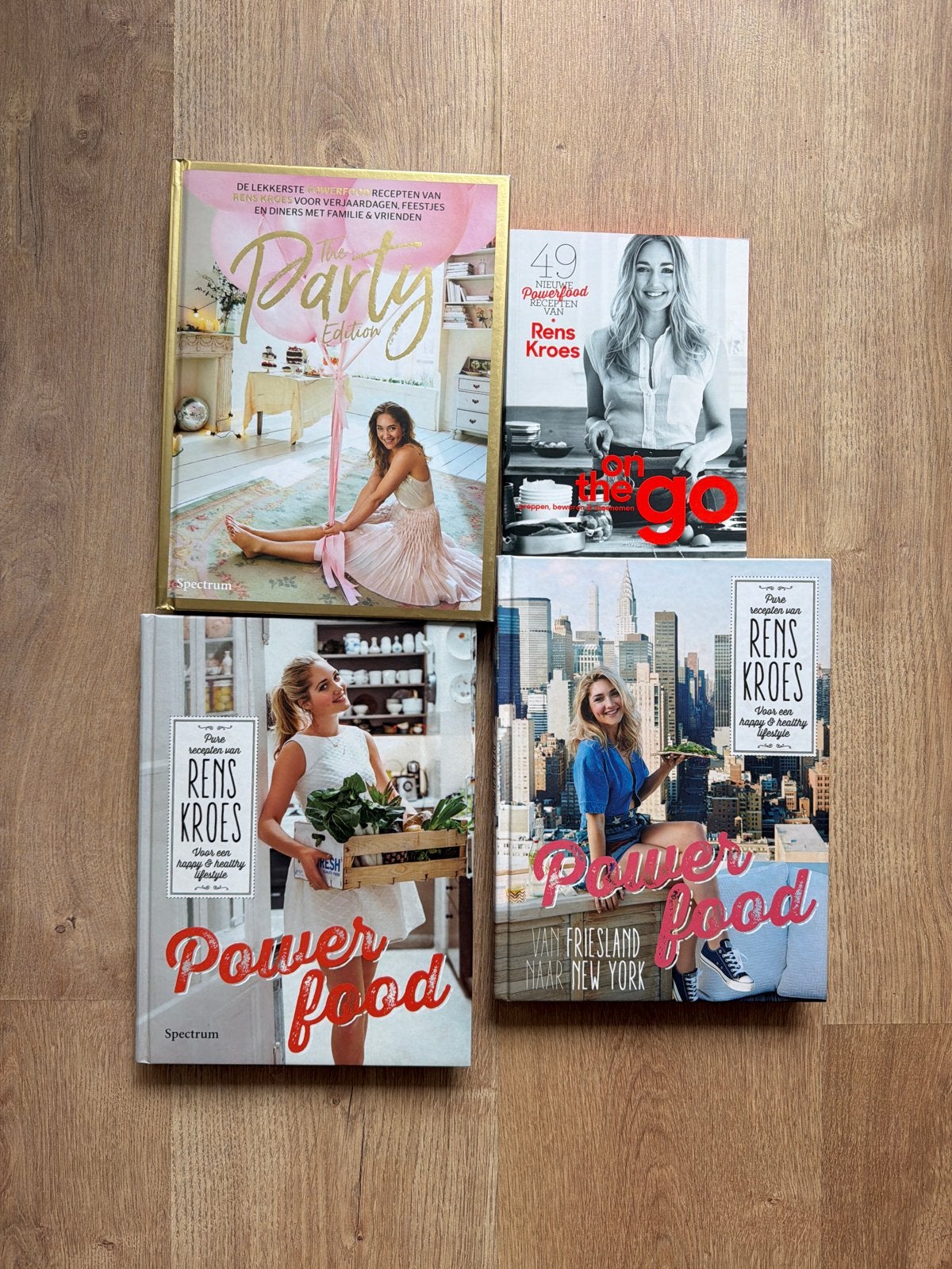 Rens Kroes kookboeken bundel - Powerfood, Party Edition, On, Voorgerechten en Soepen, Ophalen of Verzenden, Zo goed als nieuw