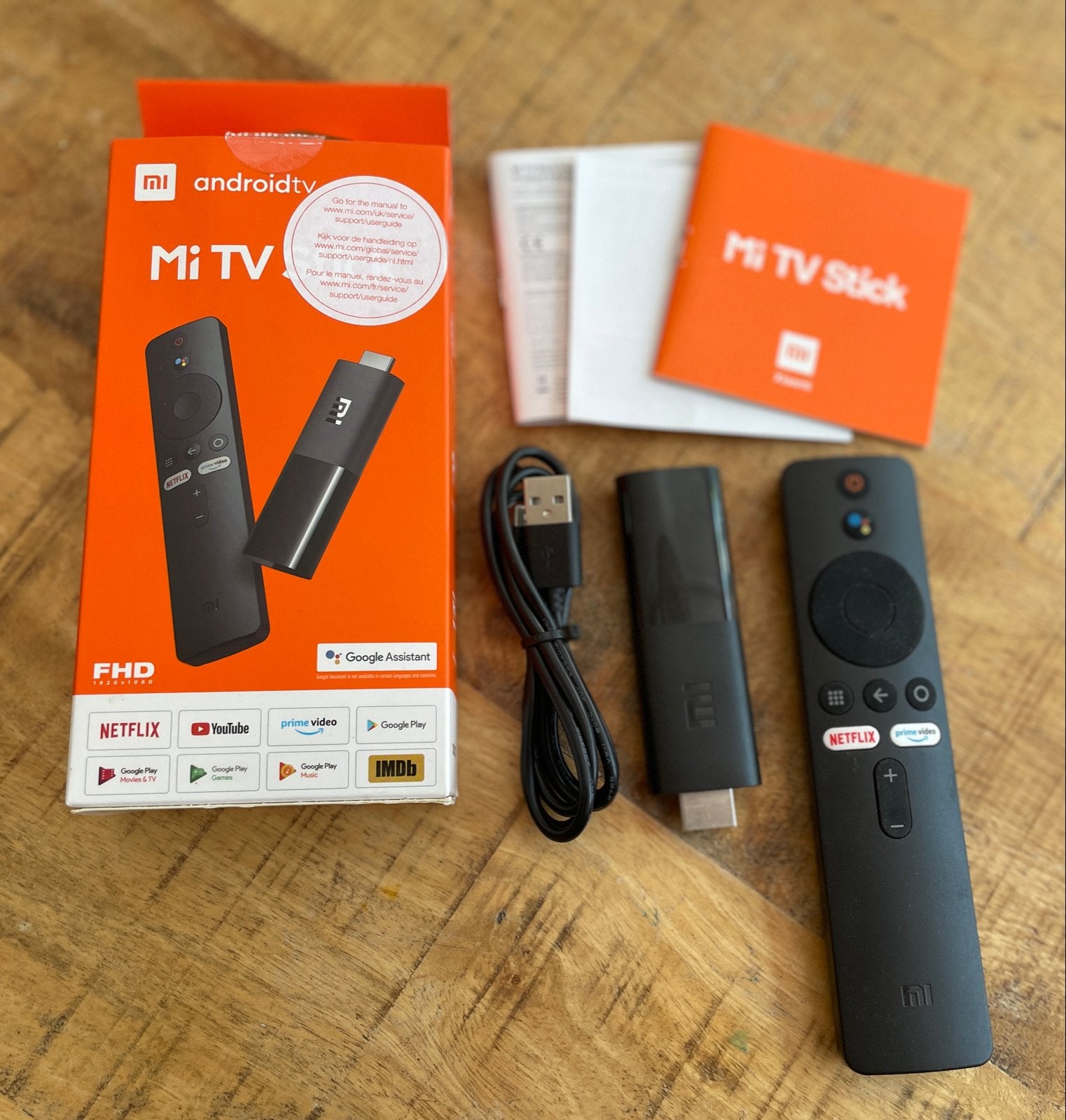 Xiaomi Mi TV Stick Android TV Full HD Streaming Media Player, Audio, Tv en Foto, Mediaspelers, Ophalen, Zo goed als nieuw, HDMI