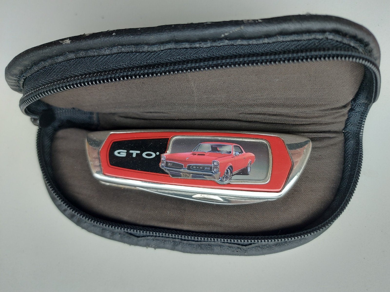 GTO Pontiac zakmes in etui - Klassieke auto, Ophalen of Verzenden, Nieuw, Auto's