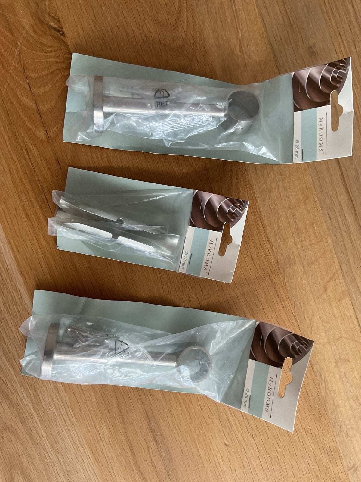Hangers voor gordijnrails - My Rooms (2 stuks + verlengstuk), Ophalen, Inclusief montageonderdelen, Overige merken, Metaal