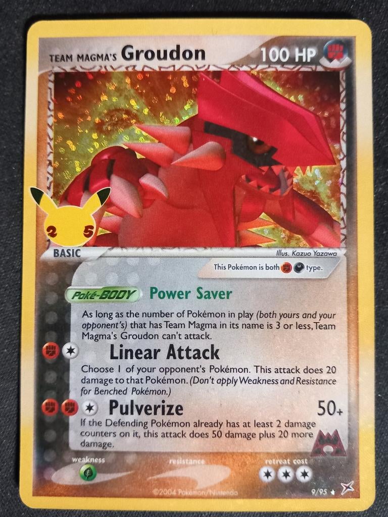 Team Magma's Groudon Celebrations Classic Collection NM, Verzenden, Zo goed als nieuw, Losse kaart, Foil