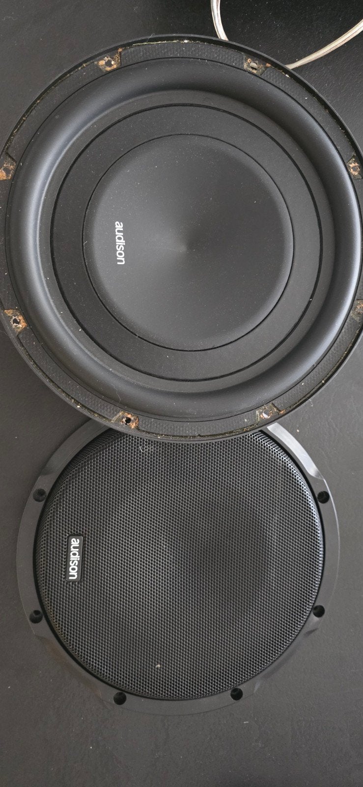 Audison aps 10d platte subwoofer evt met kist passat gte!, Ophalen of Verzenden