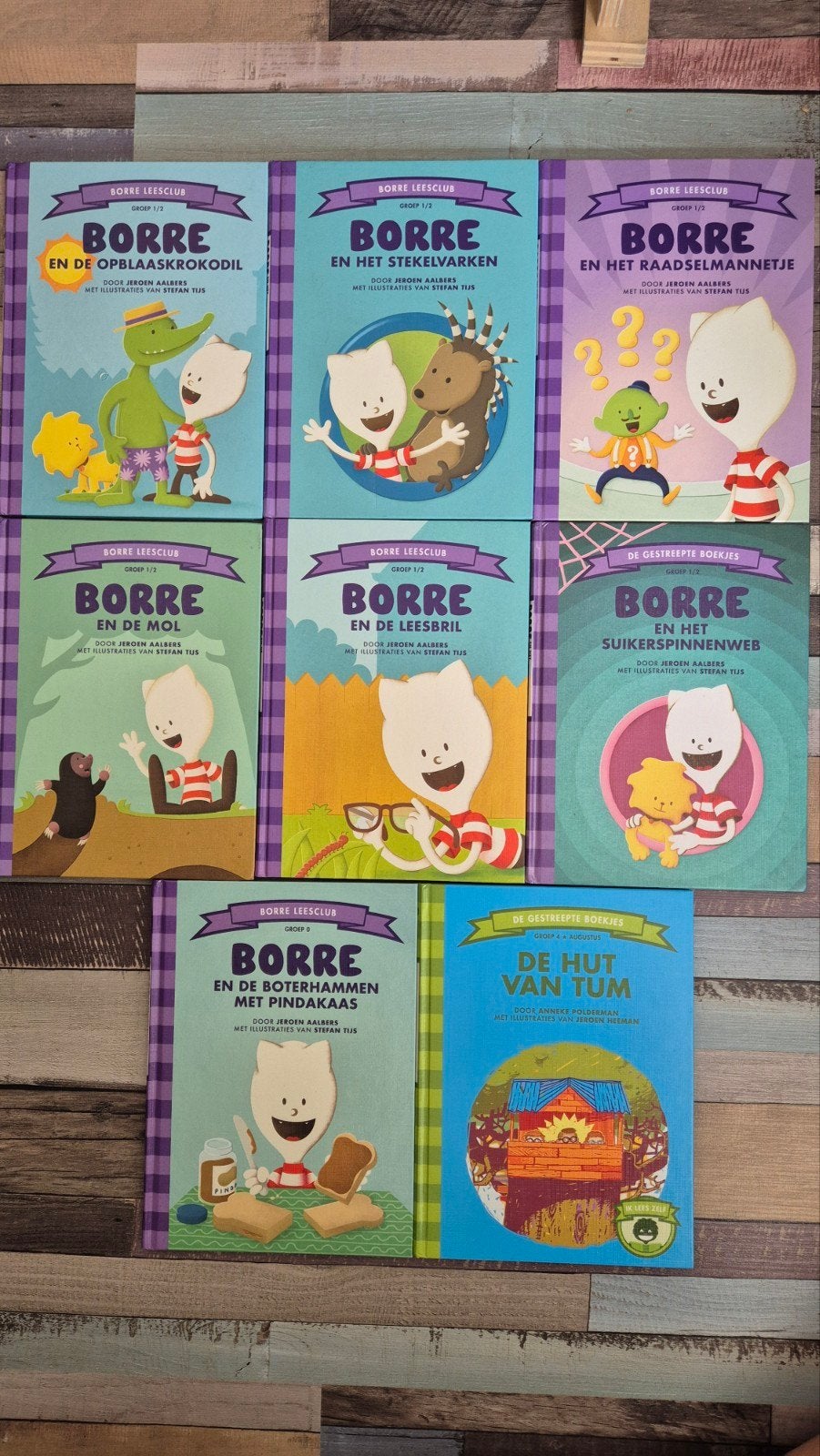 Borre Leesclub Boeken 7 stuks, 5 of 6 jaar, Fictie algemeen, Jongen of Meisje, Ophalen of Verzenden