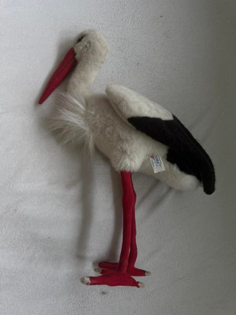 Hansa ooievaars knuffel leuk voor een geboorte, Ophalen, Zo goed als nieuw