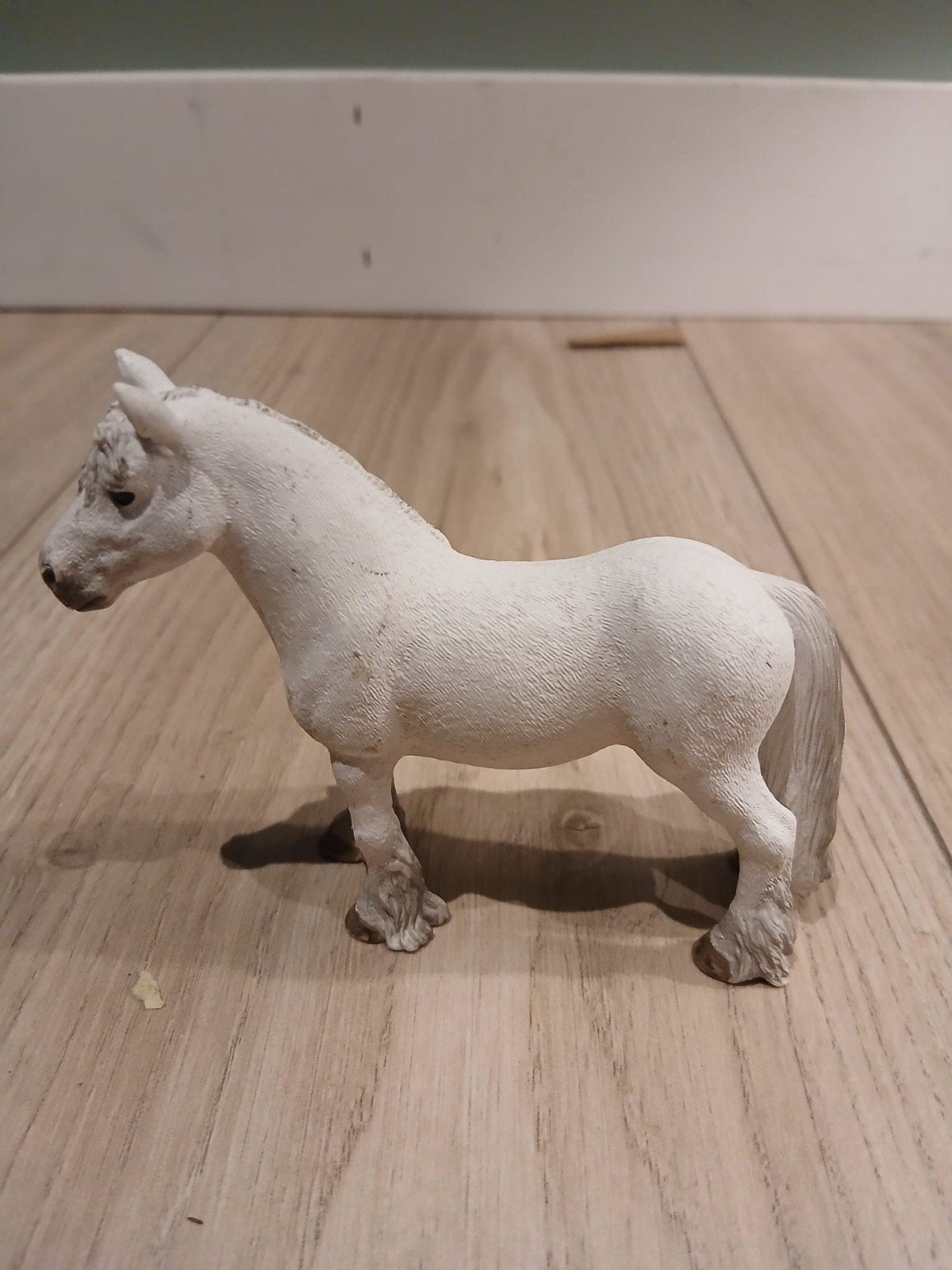 Leuke Schleich Fell Pony - Wit Paardje Speelfiguur, Ophalen of Verzenden, Gebruikt
