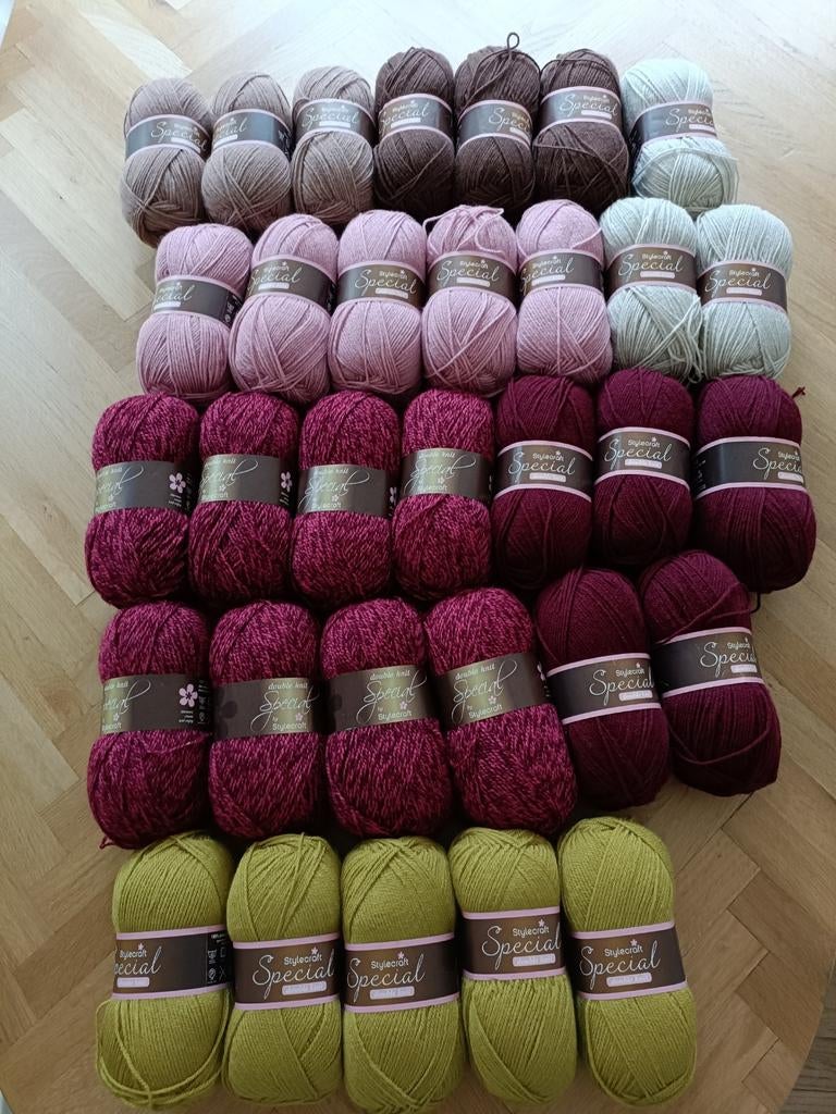 32x stylecraft special dk wol/ haakgaren/ breigaren, Hobby en Vrije tijd, Breien en Haken, Ophalen of Verzenden, Nieuw, Breien of Haken